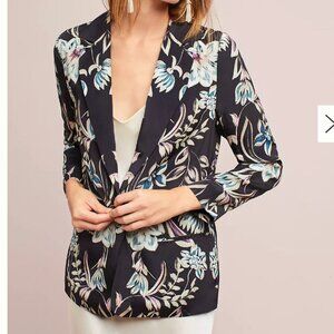 Kachel Anthropologie Slouched Floral Blazer Size 6